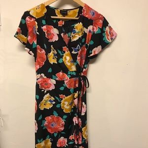 Black & floral dress